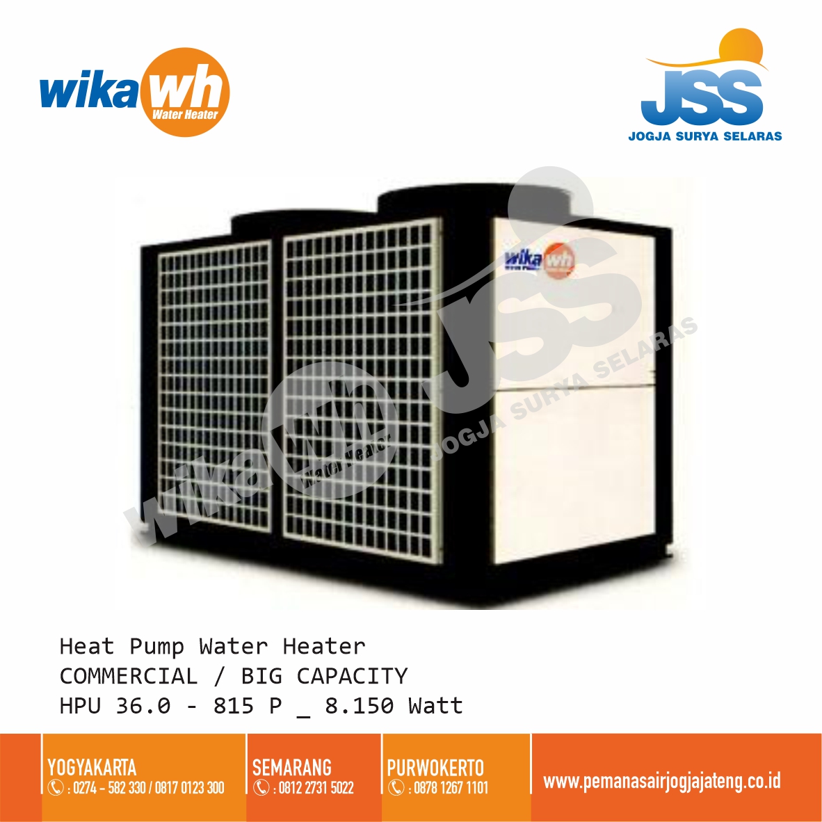 Wika Heat Pump Water Heater Commercial / Big Capacity